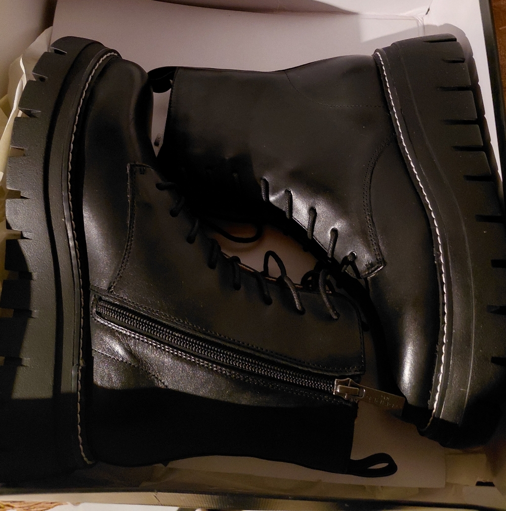 Black Leather Boots